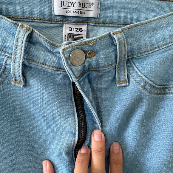 Judy Blue Super Flared Jeans Womens 3 26 High Waist Medium Wash 8396 - Picture 4 of 7